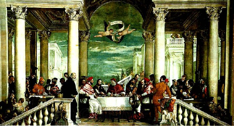 Paolo  Veronese feast of st. gregory the great Germany oil painting art